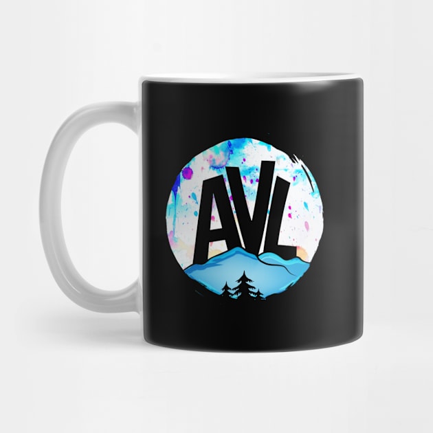 AVL - Asheville, NC - Watercolor 19 by AVL Merch